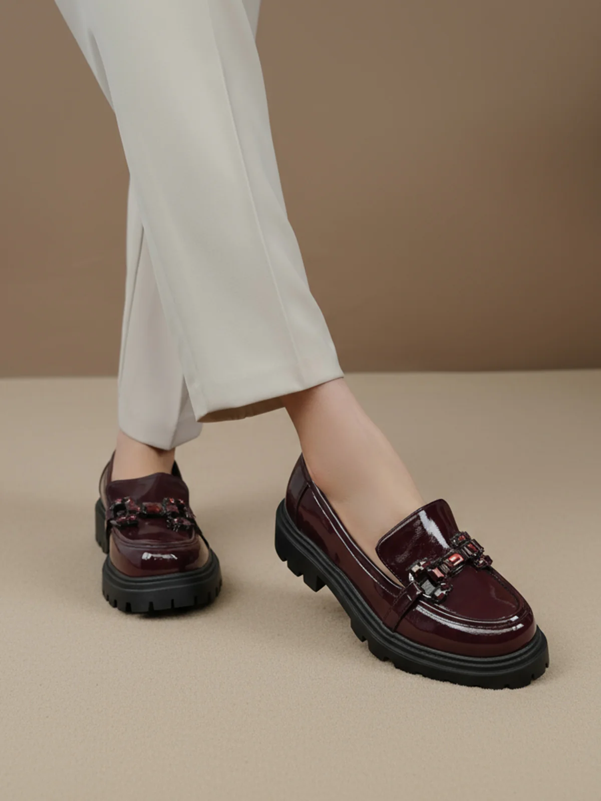 Women "OZCOLLO" Chic Look Loafer Shoes
