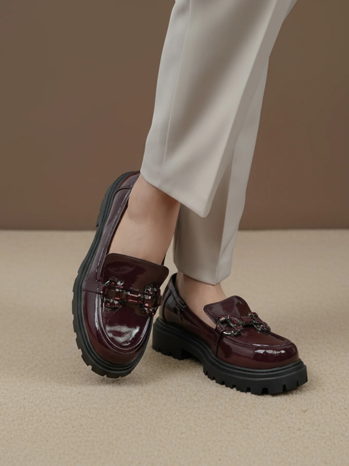 Women "OZCOLLO" Chic Look Loafer Shoes - Image 3