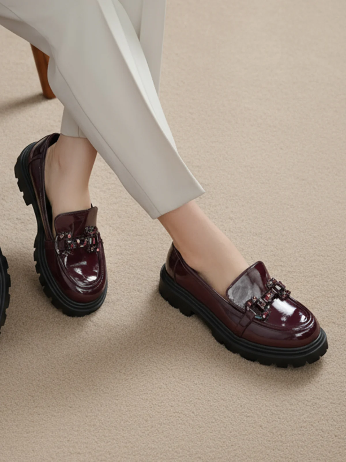 Women "OZCOLLO" Chic Look Loafer Shoes - Image 6