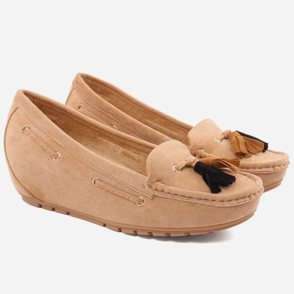 WOMEN "PAOLA" SUEDE COMFORT SLIPON MOCCASINS - Image 2