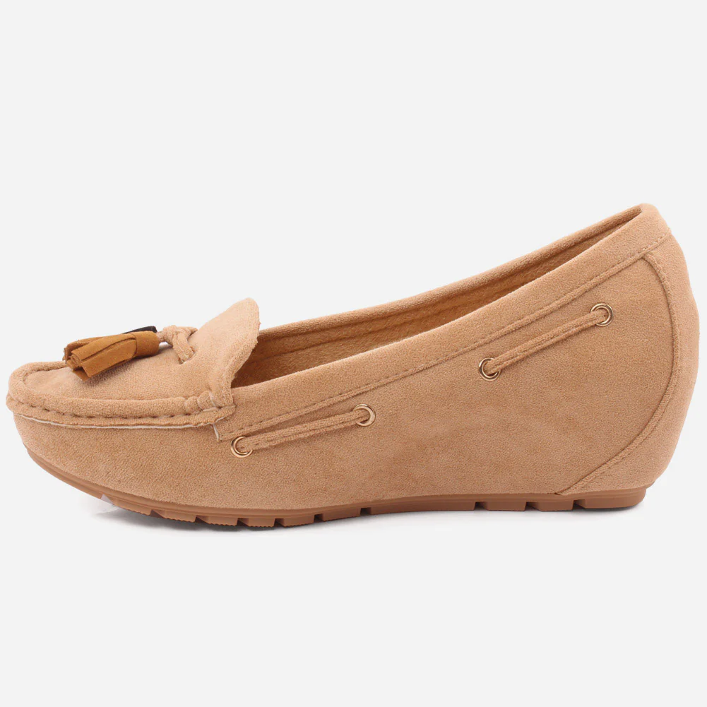 WOMEN "PAOLA" SUEDE COMFORT SLIPON MOCCASINS - Image 3