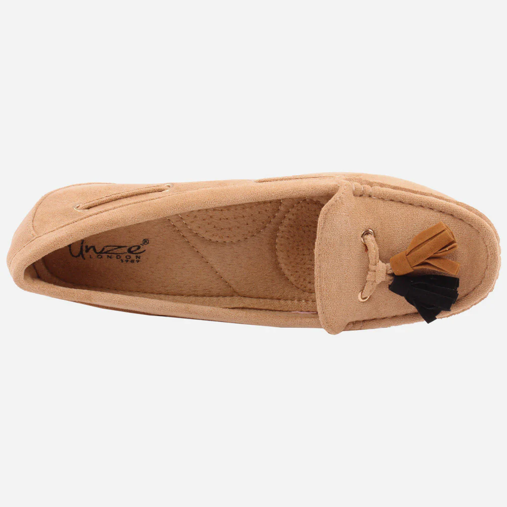 WOMEN "PAOLA" SUEDE COMFORT SLIPON MOCCASINS - Image 4