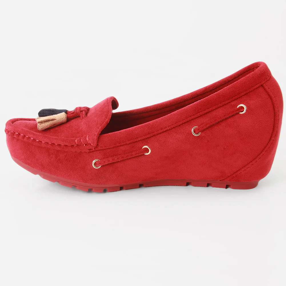 WOMEN "PAOLA" SUEDE COMFORT SLIPON MOCCASINS - Image 3