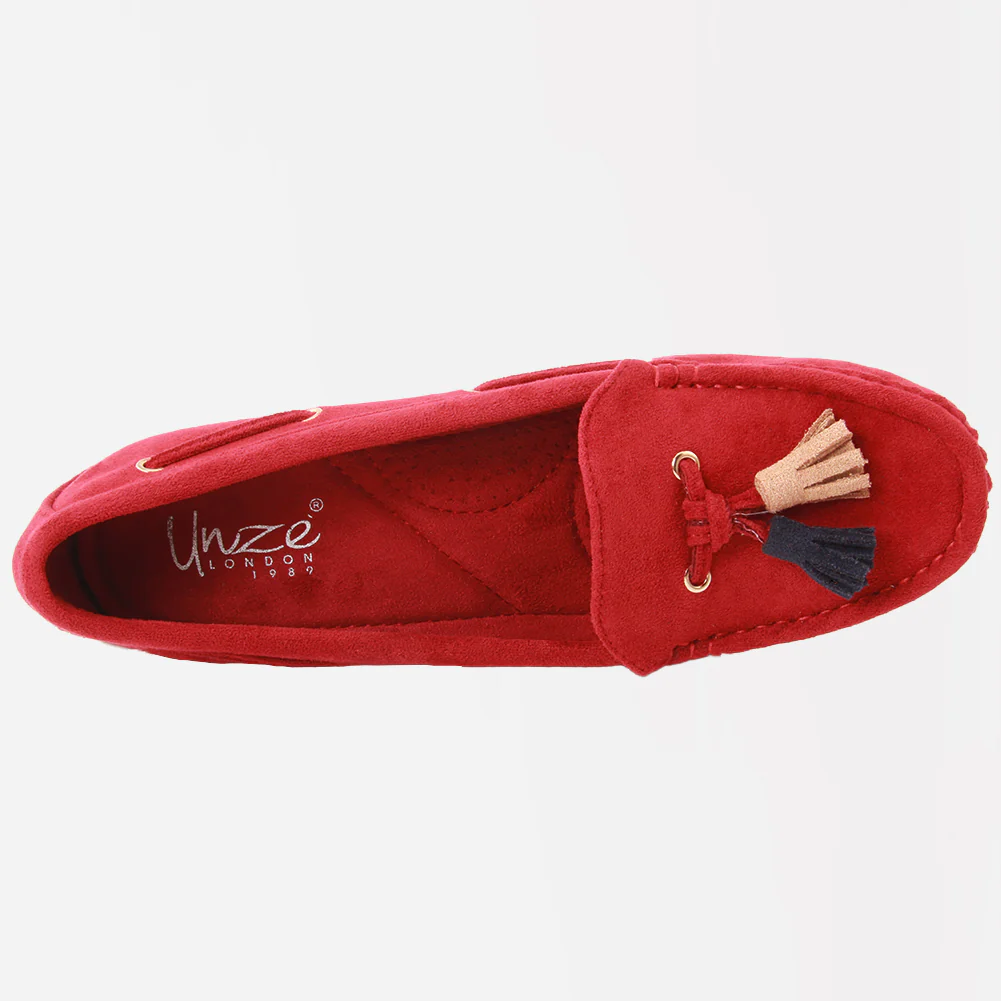 WOMEN "PAOLA" SUEDE COMFORT SLIPON MOCCASINS - Image 5
