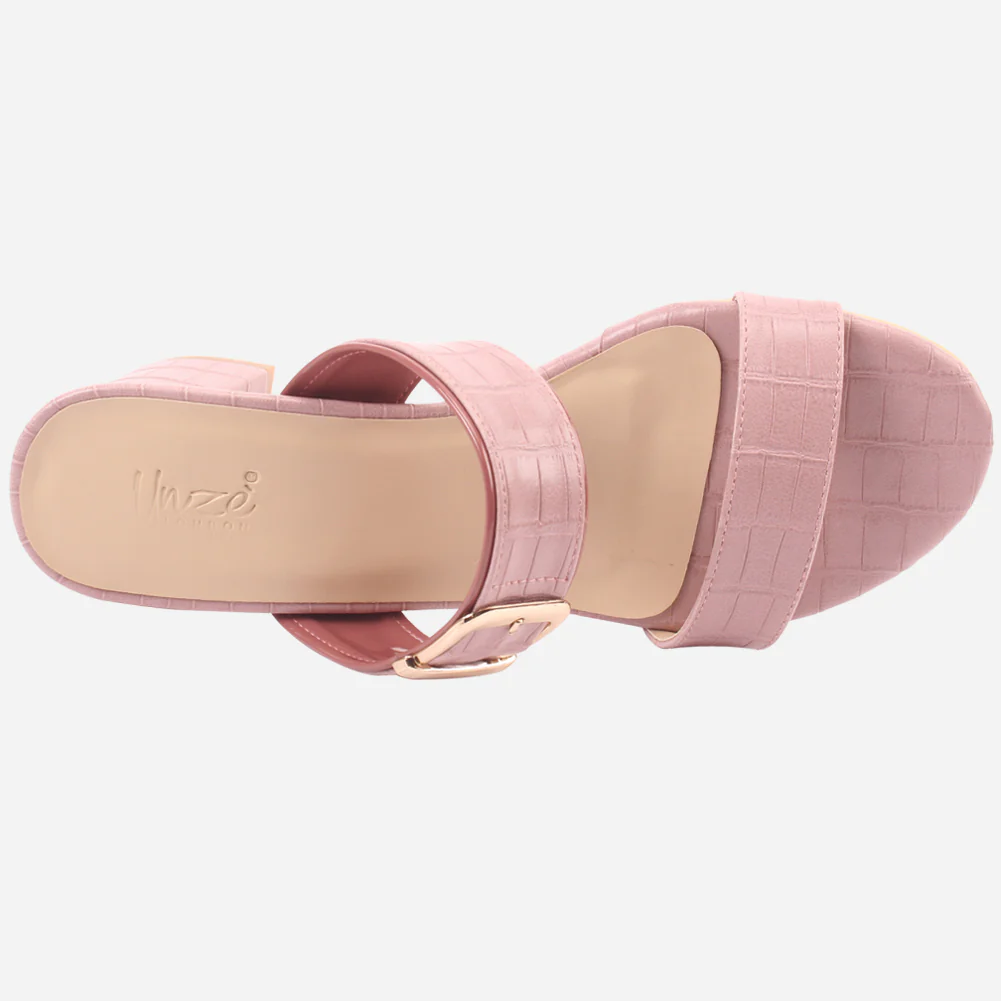 Women "PINKOLA" Block Heel Summer Sandals - Image 4