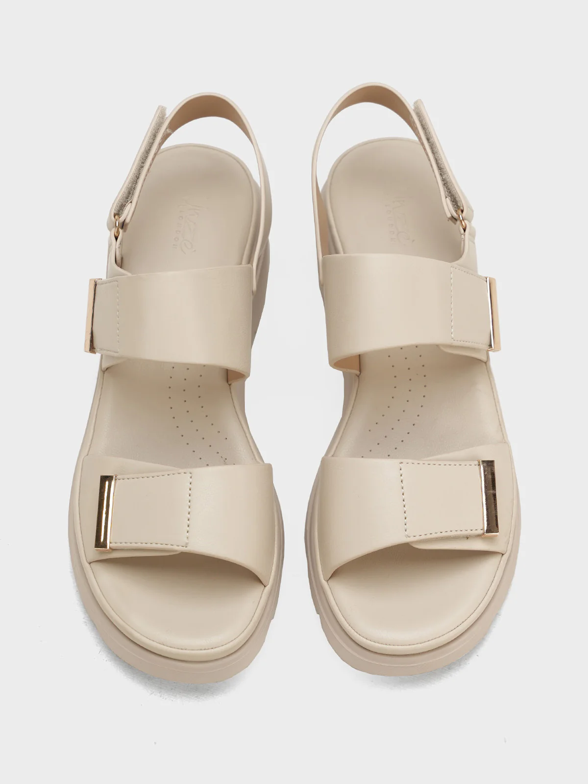 Women "RILEY" Comfort Velcro Strap Sandals - Image 6
