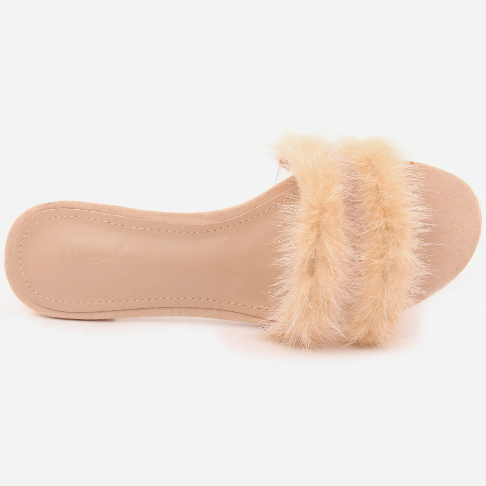Women "Roxana" Stylish Suede Slip On Slippers - Image 4