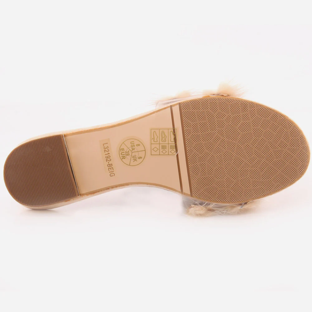Women "Roxana" Stylish Suede Slip On Slippers - Image 5