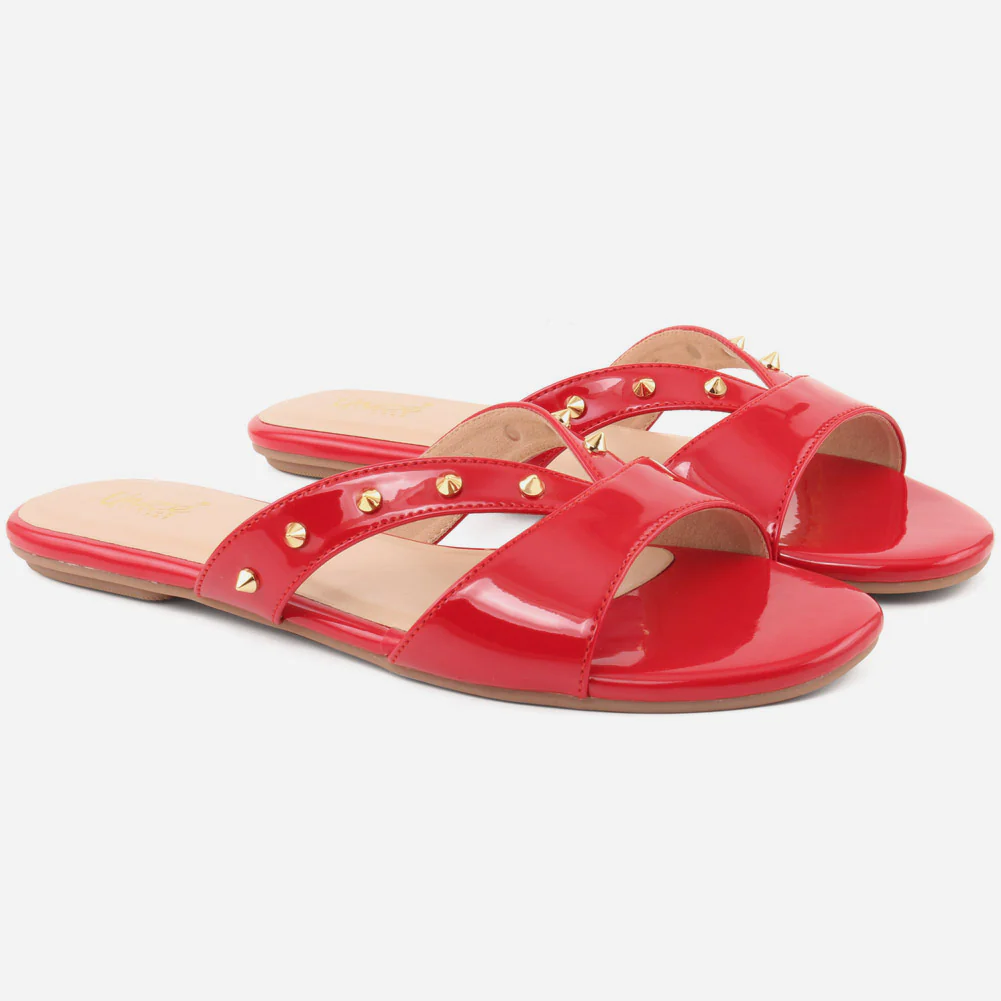 Women" SABINE" Rubber Sole Slip On Slippers - Image 2