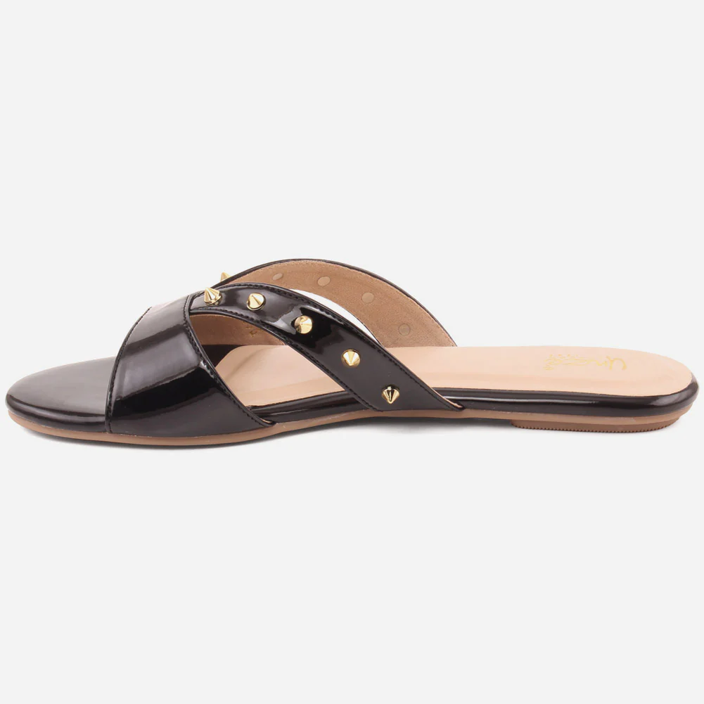 Women" SABINE" Rubber Sole Slip On Slippers - Image 3