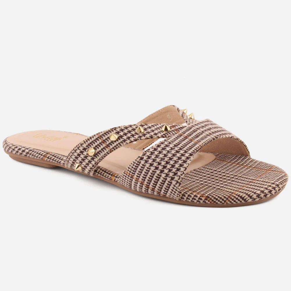 Women" SABINE" Rubber Sole Slip On Slippers