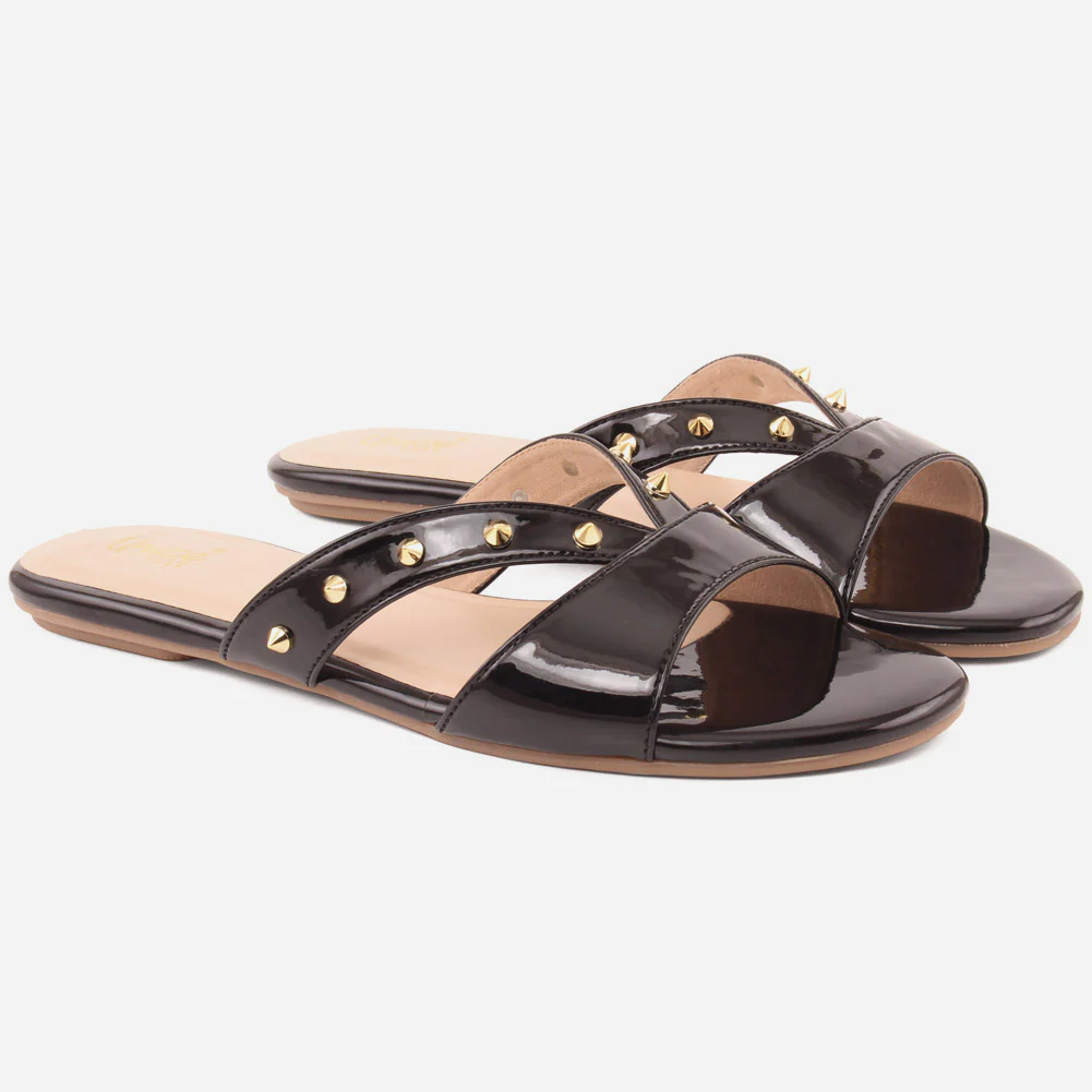 Women" SABINE" Rubber Sole Slip On Slippers - Image 6
