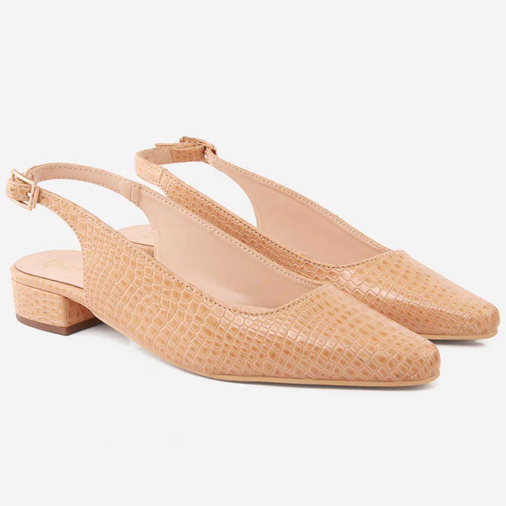 Women "SAMANTHA" Pointed Toe Low Block Heel Sandals - Image 2