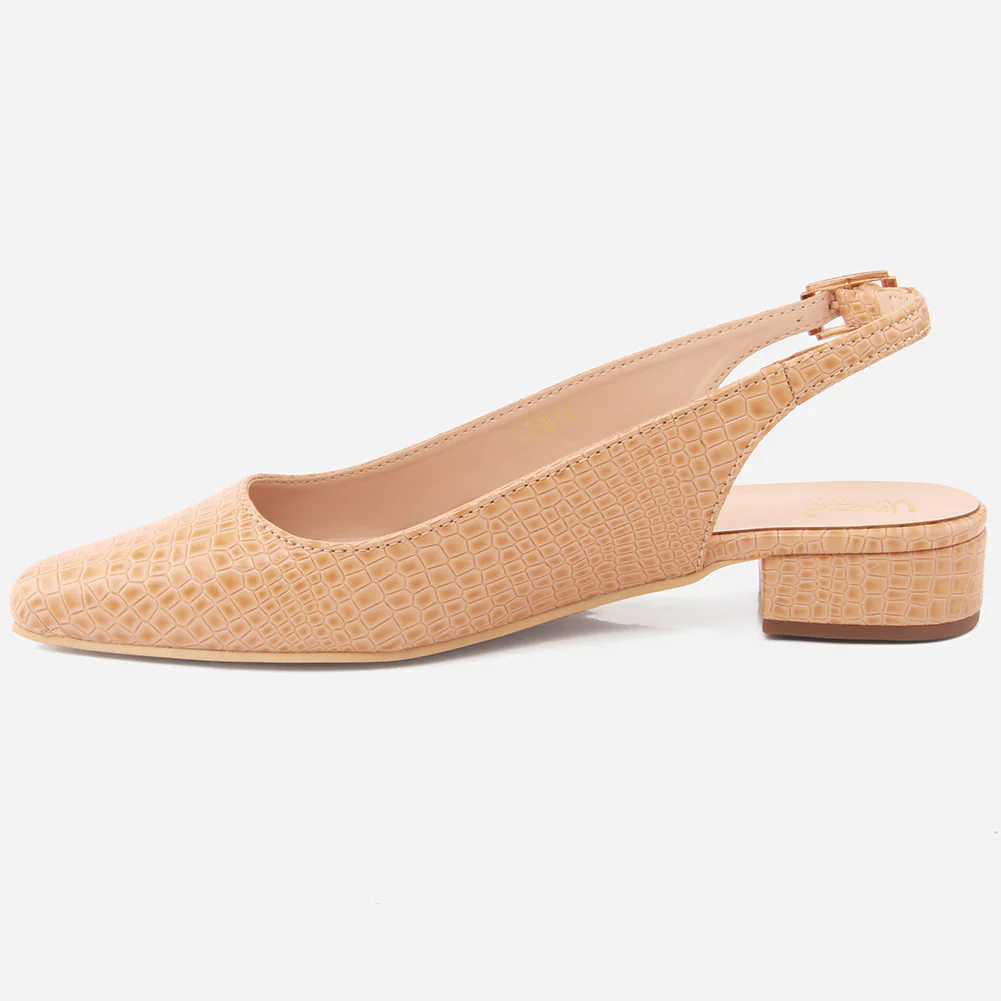 Women "SAMANTHA" Pointed Toe Low Block Heel Sandals - Image 3