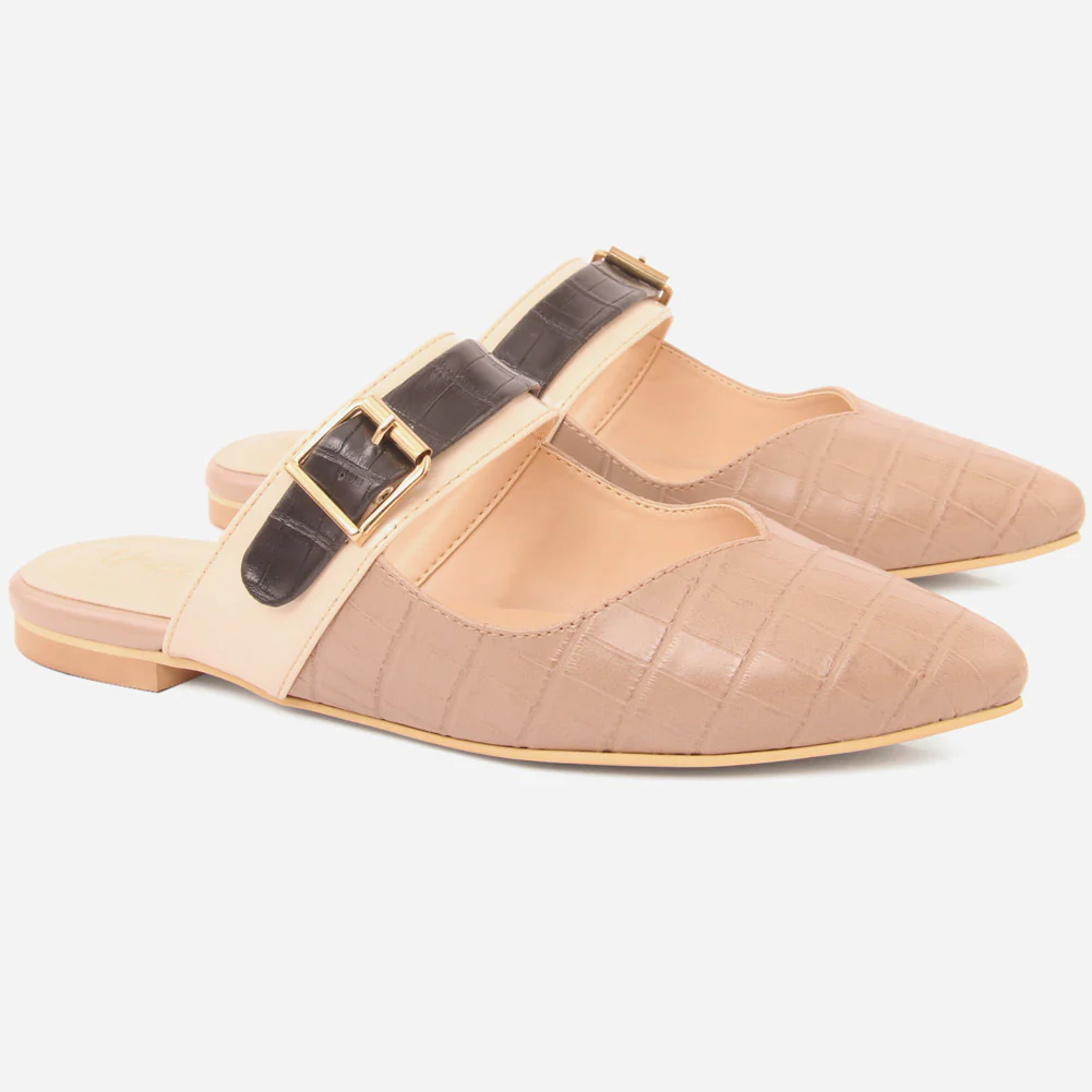 Women "SAVANNAH" Pointy Toe Flat Slippers - Image 2