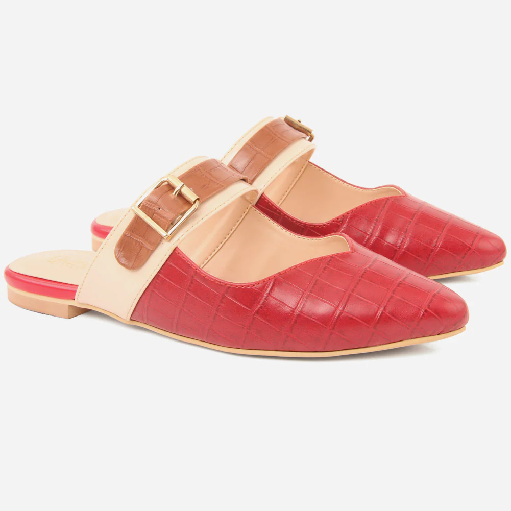 Women "SAVANNAH" Pointy Toe Flat Slippers - Image 2