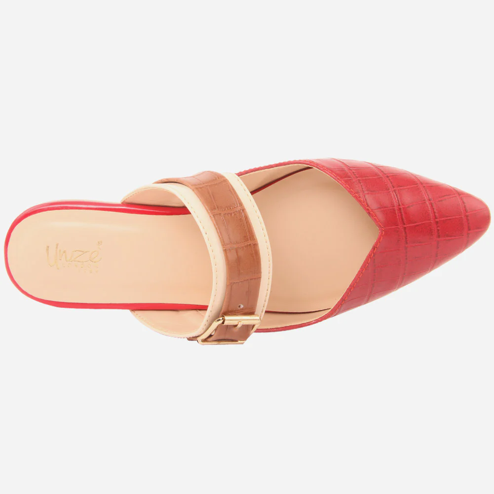 Women "SAVANNAH" Pointy Toe Flat Slippers - Image 4