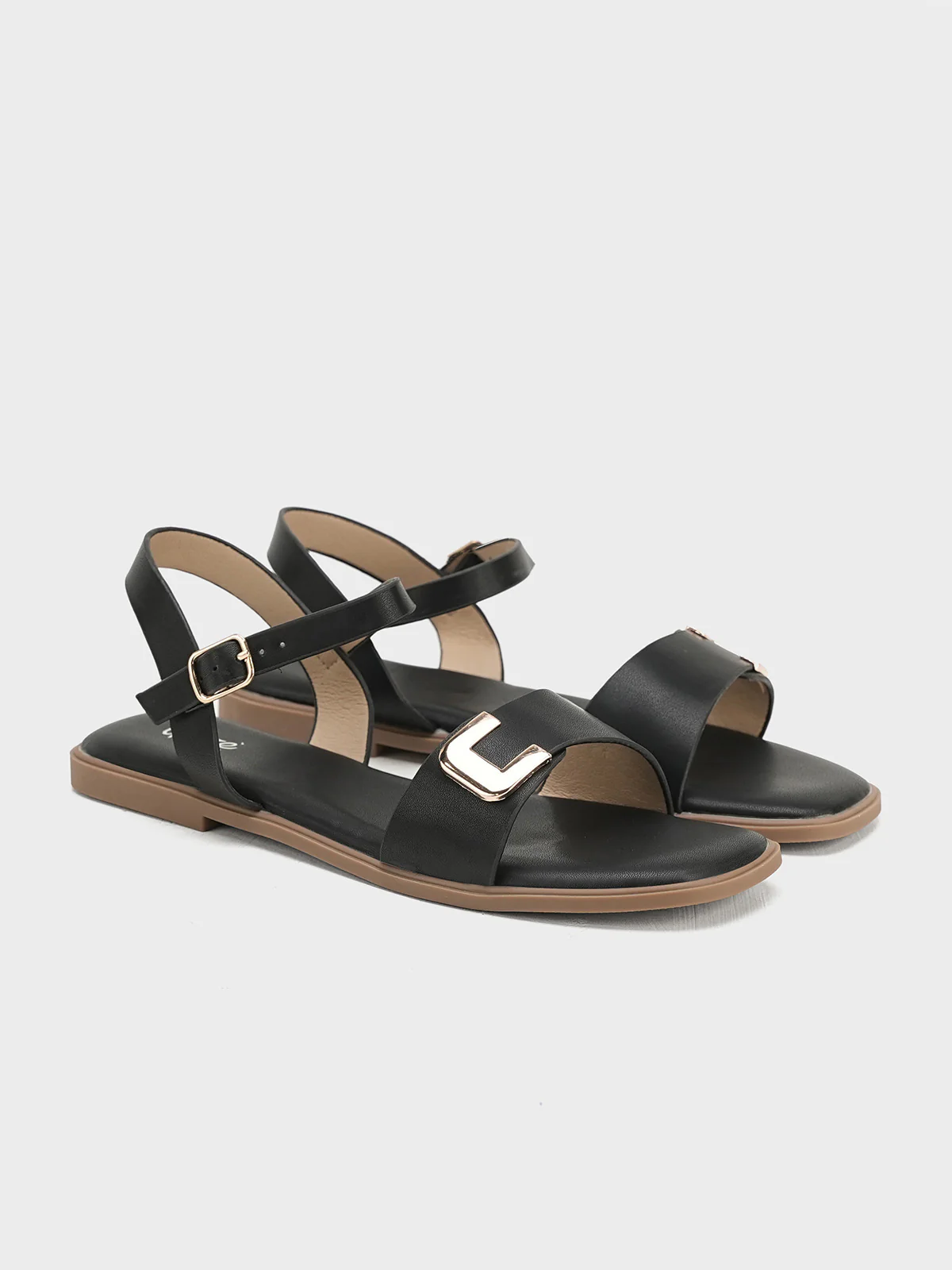 Women "SEBAS" Flat Buckle Sandals - Image 4