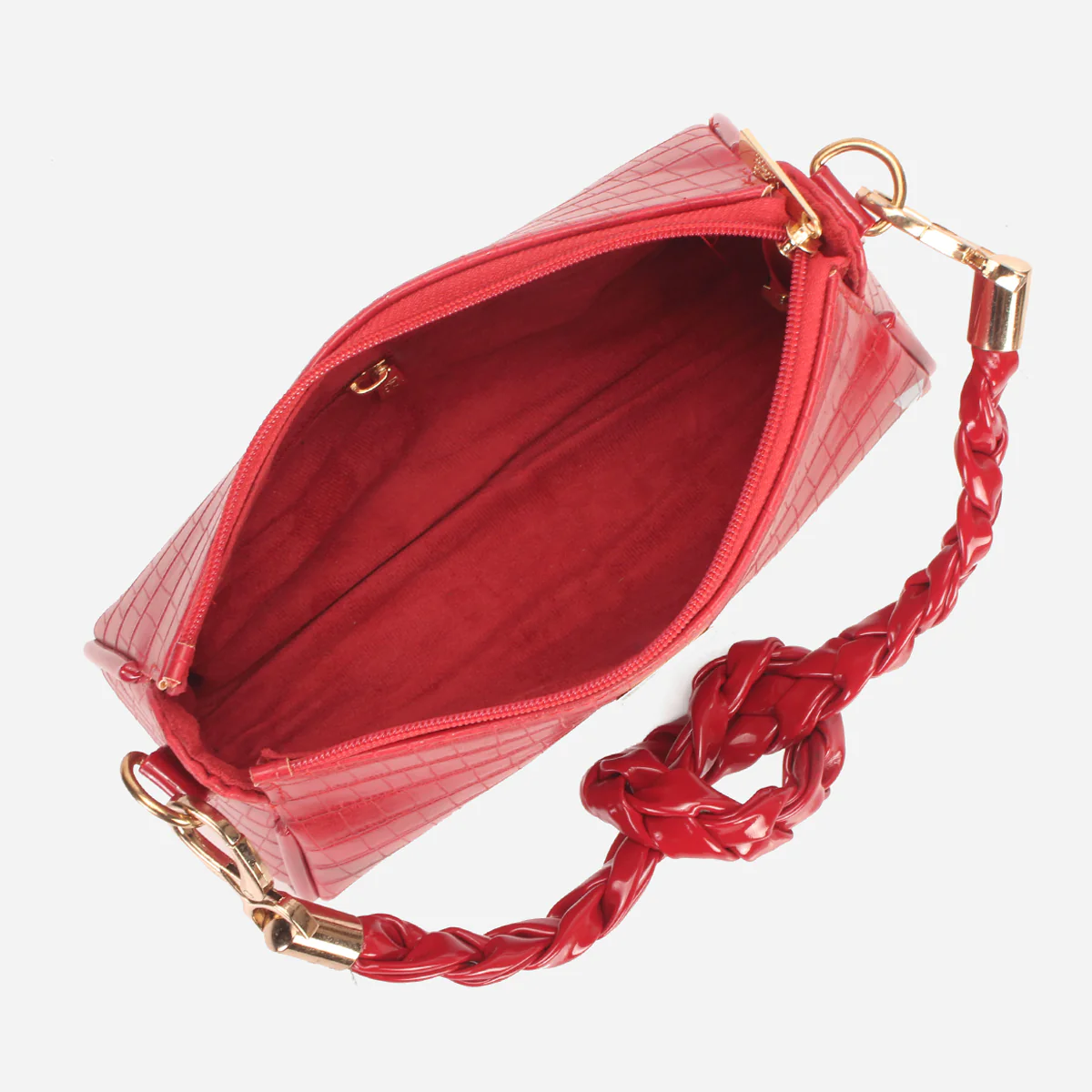Women "SEFORA" Women Textured Patent Handbag - Image 4