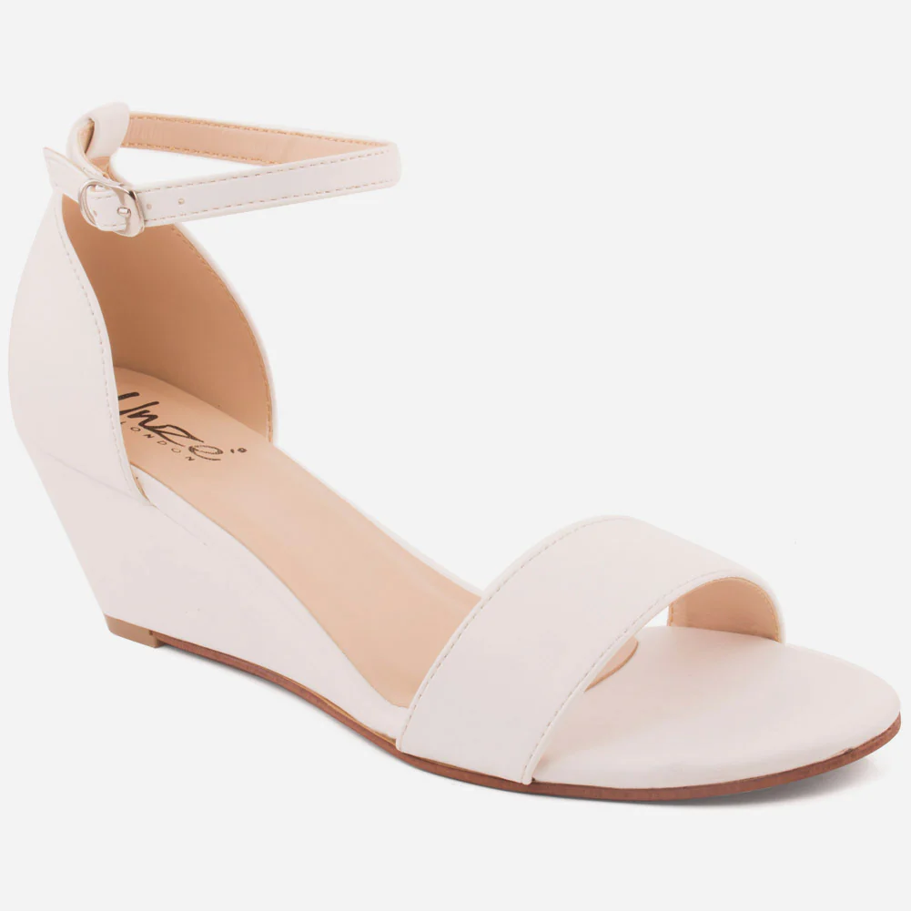 Women "Simone" evening Matt shiny wedge heel sandal