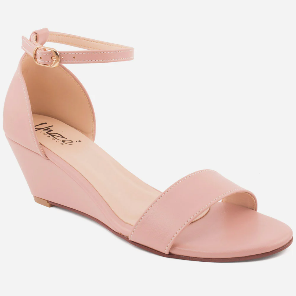 Women "Simone" evening Matt shiny wedge heel sandal