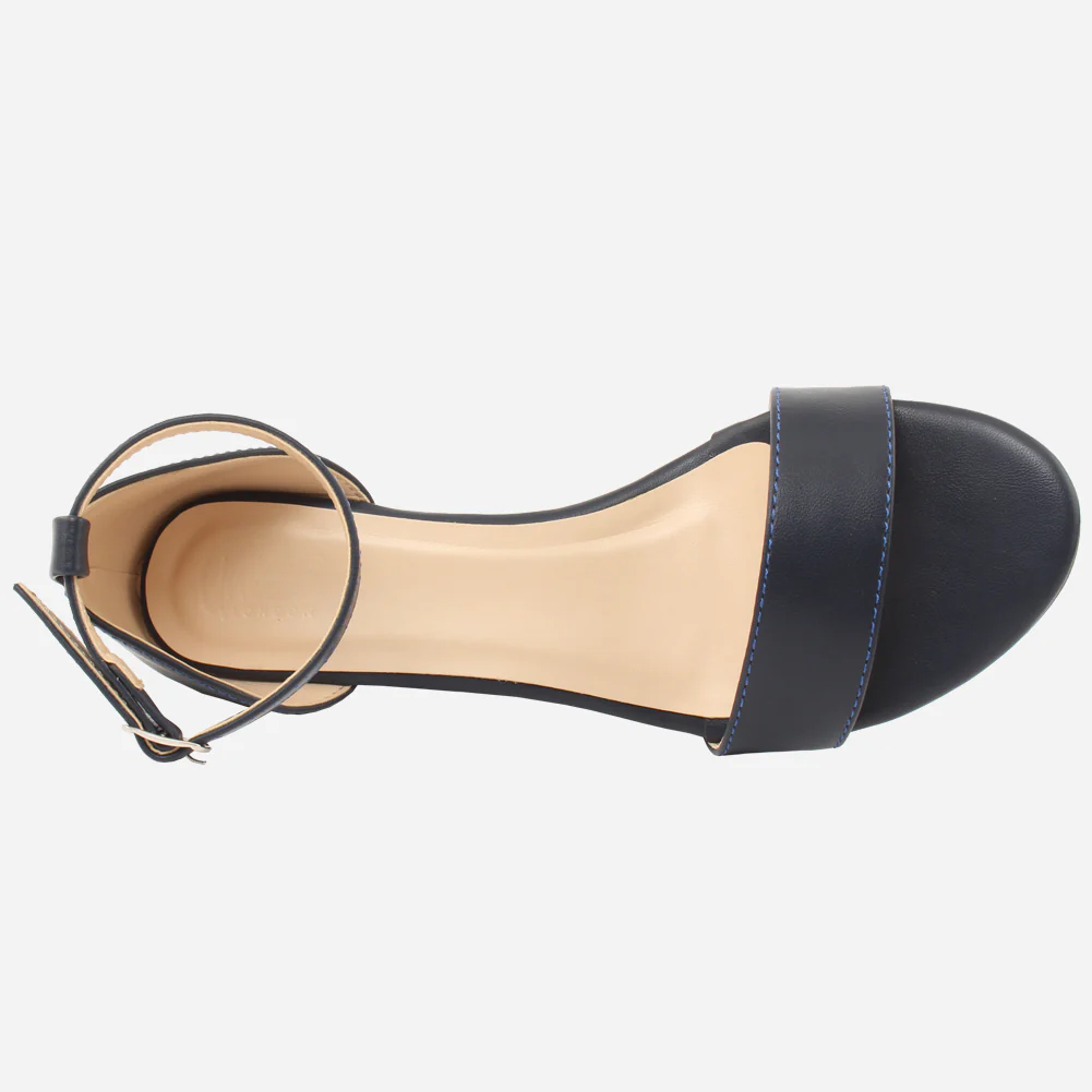 Women "Simone" evening Matt shiny wedge heel sandal - Image 4