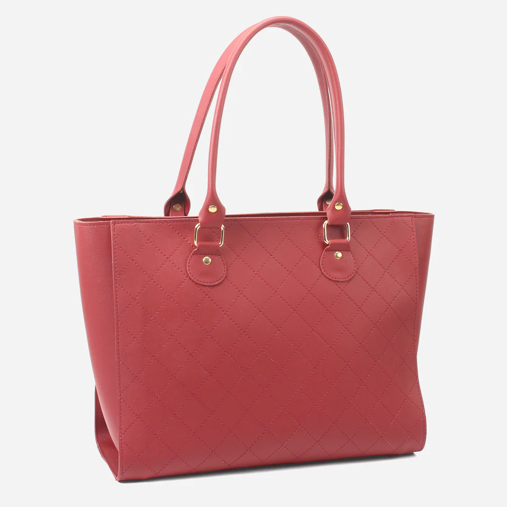 Women "SLAKE" Textured Handle Bag