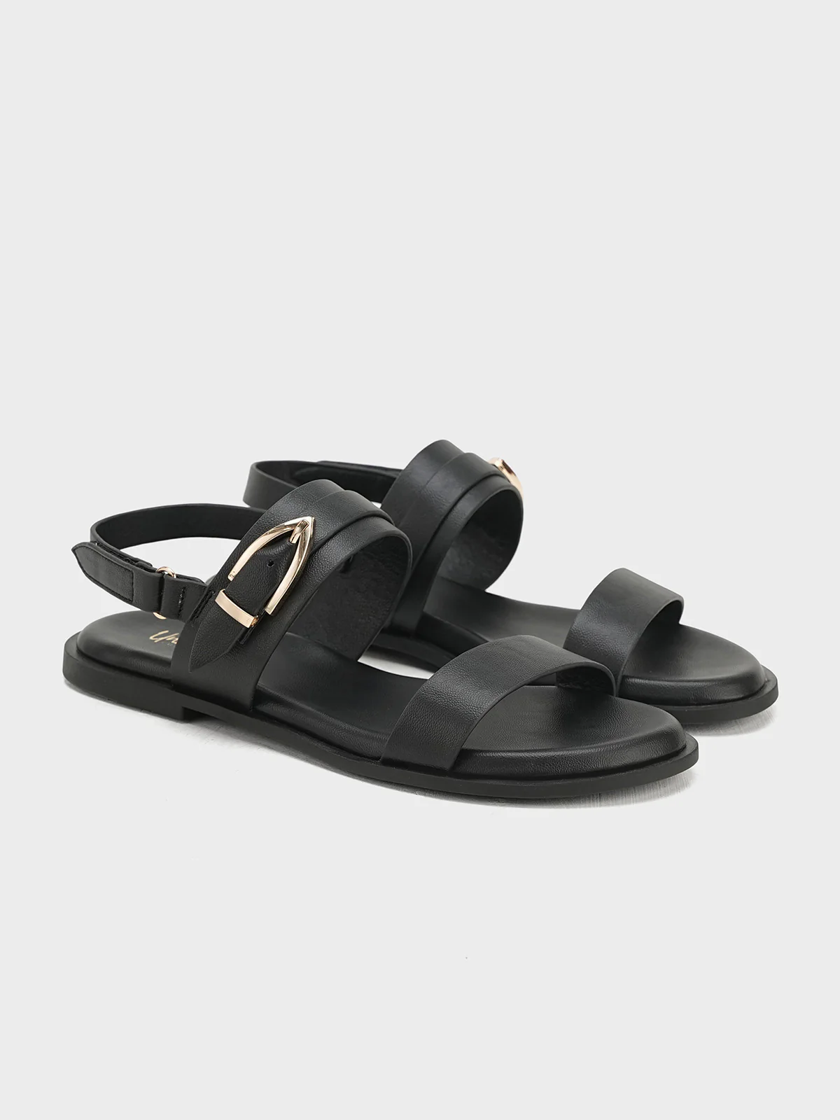Women "STETO" Velcro Strap Flat Sandals - Image 4