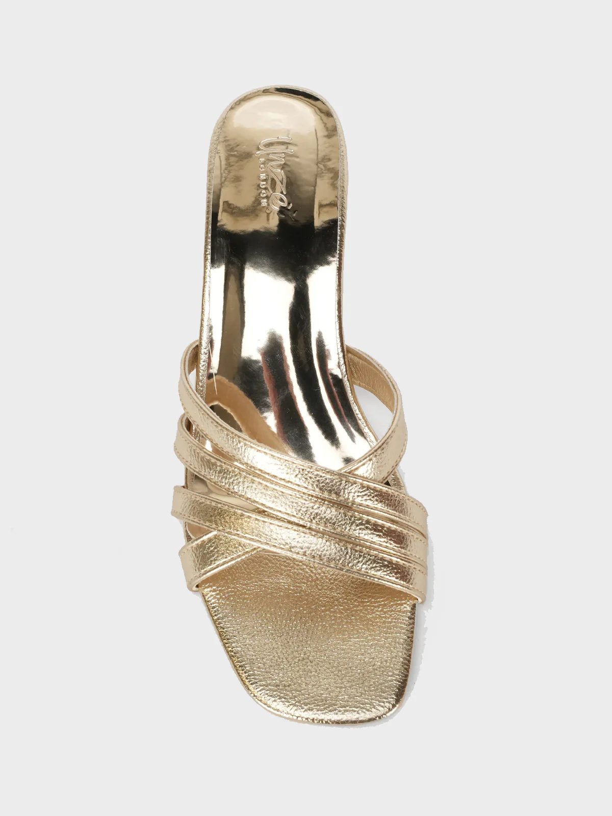 Women "SUMUS" Shiny Slip On Sandals - Image 5