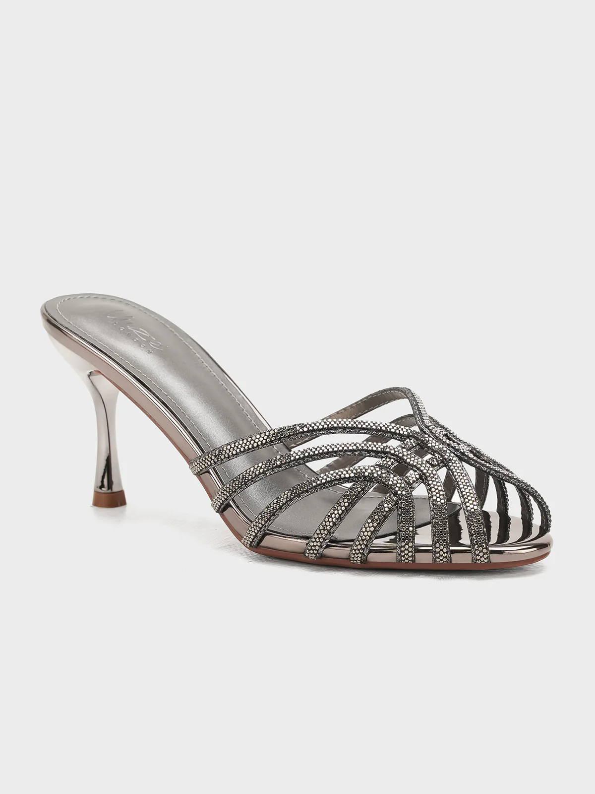 Women "SYLVIA" Fancy Slip On Heel Sandals - Image 2