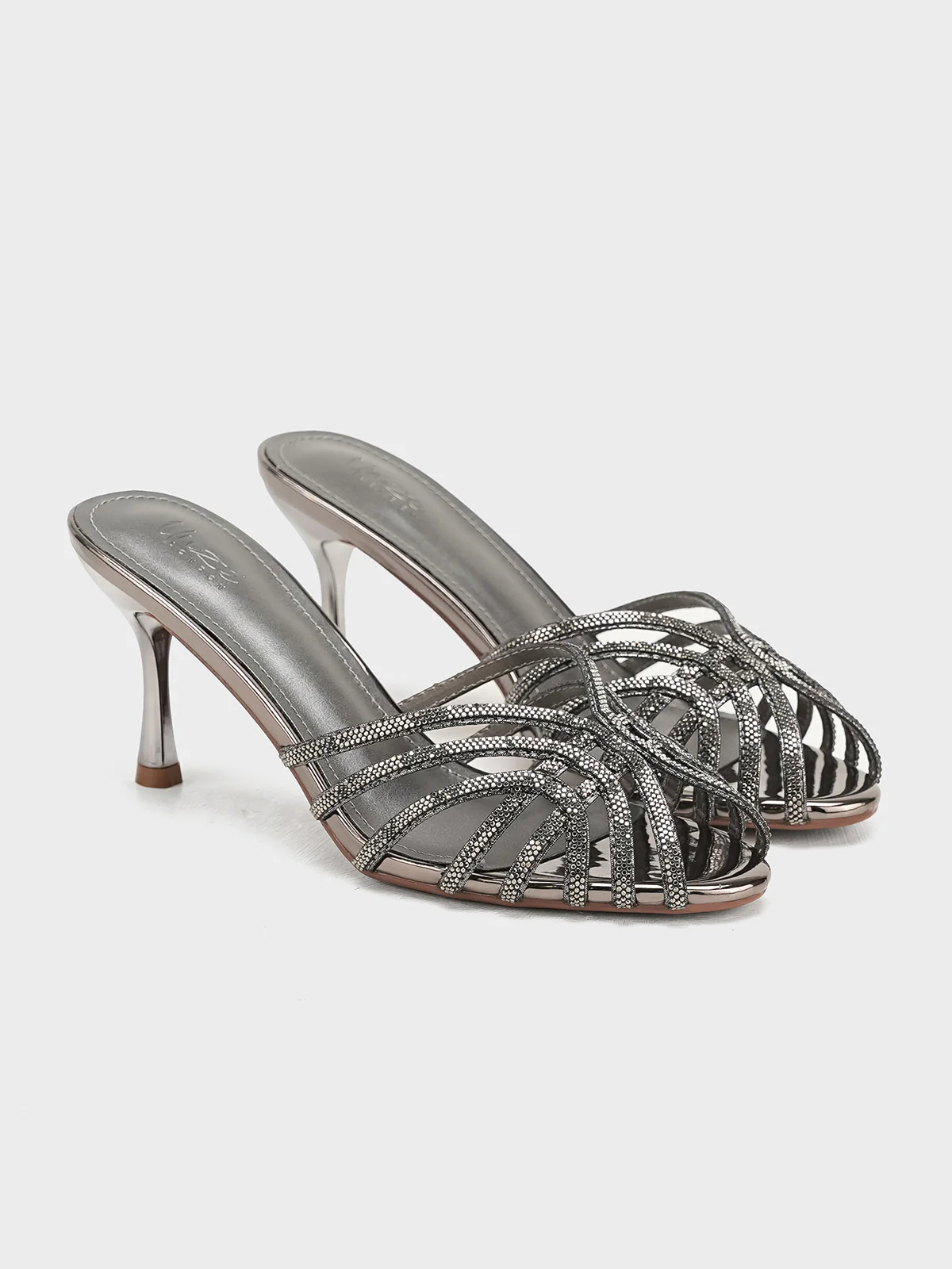 Women "SYLVIA" Fancy Slip On Heel Sandals - Image 4