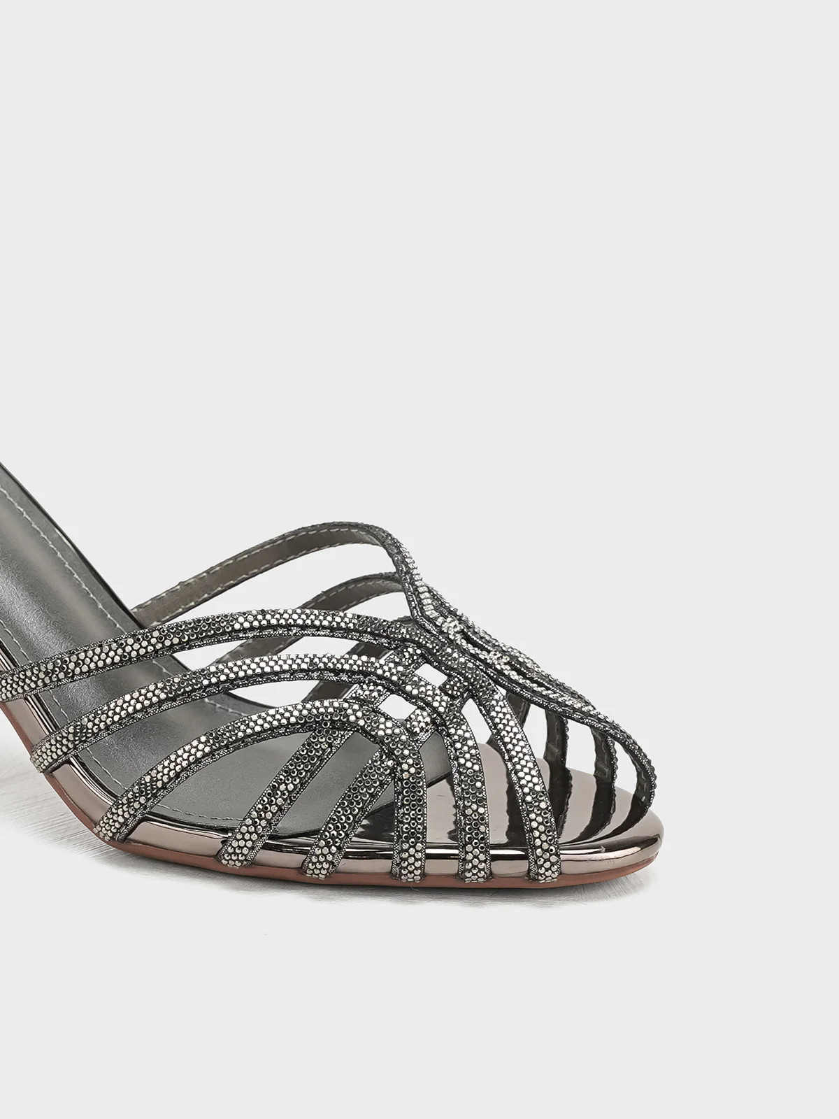 Women "SYLVIA" Fancy Slip On Heel Sandals - Image 7