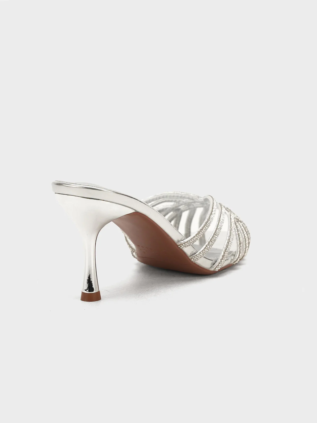 Women "SYLVIA" Fancy Slip On Heel Sandals - Image 5