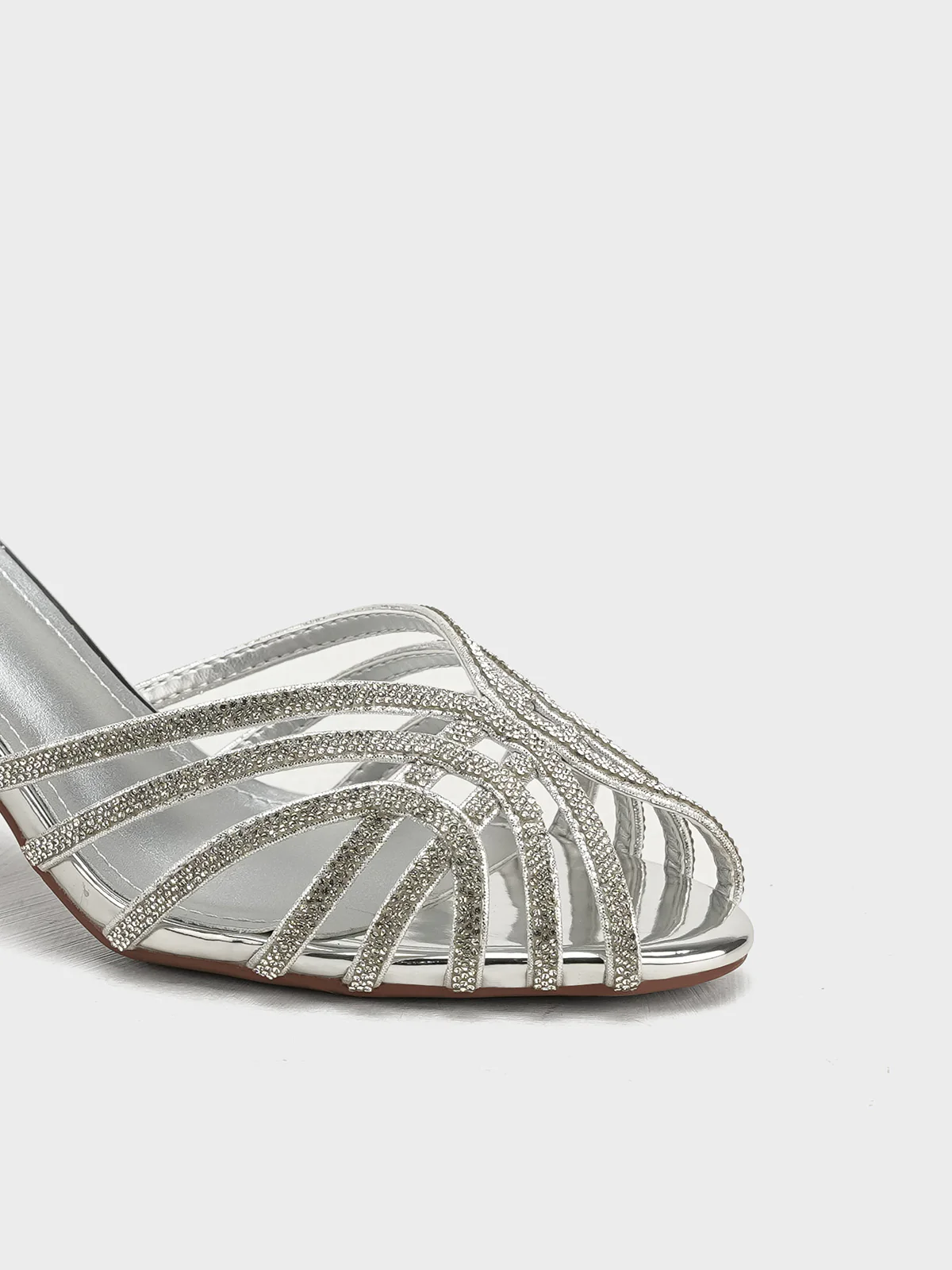 Women "SYLVIA" Fancy Slip On Heel Sandals - Image 7