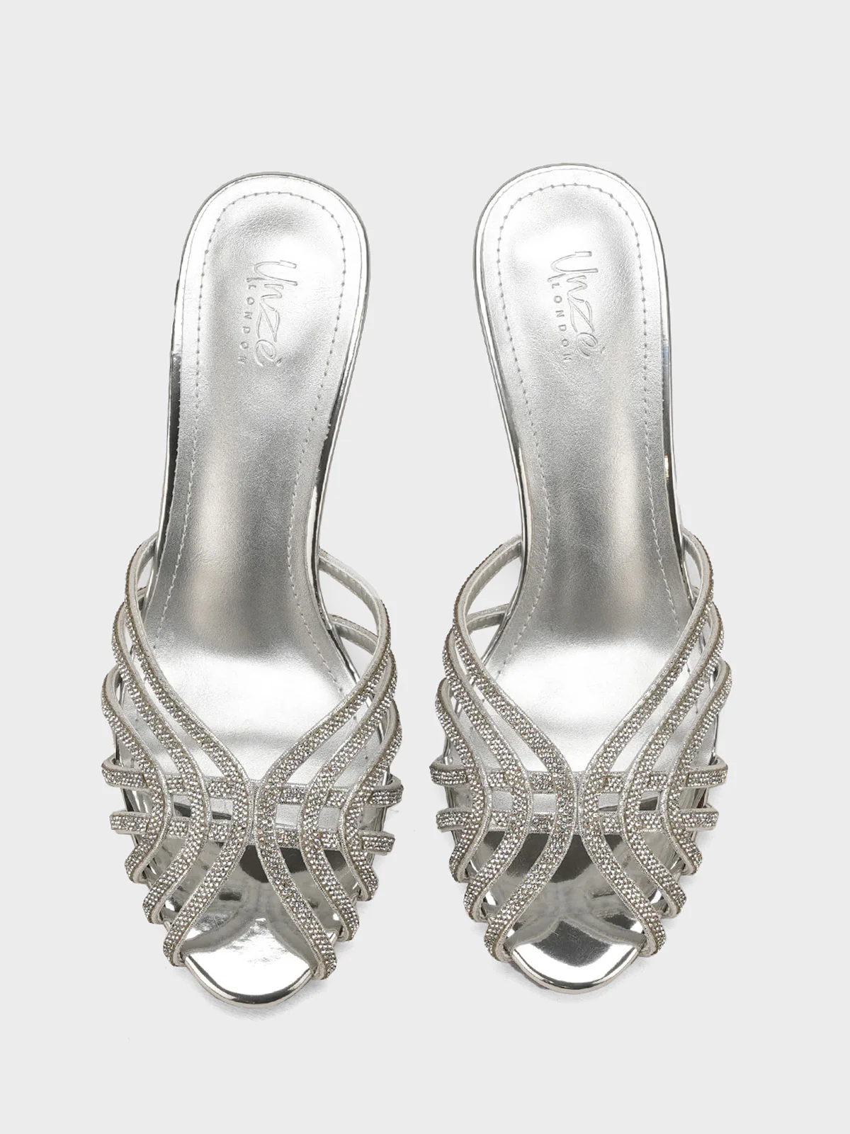Women "SYLVIA" Fancy Slip On Heel Sandals - Image 9