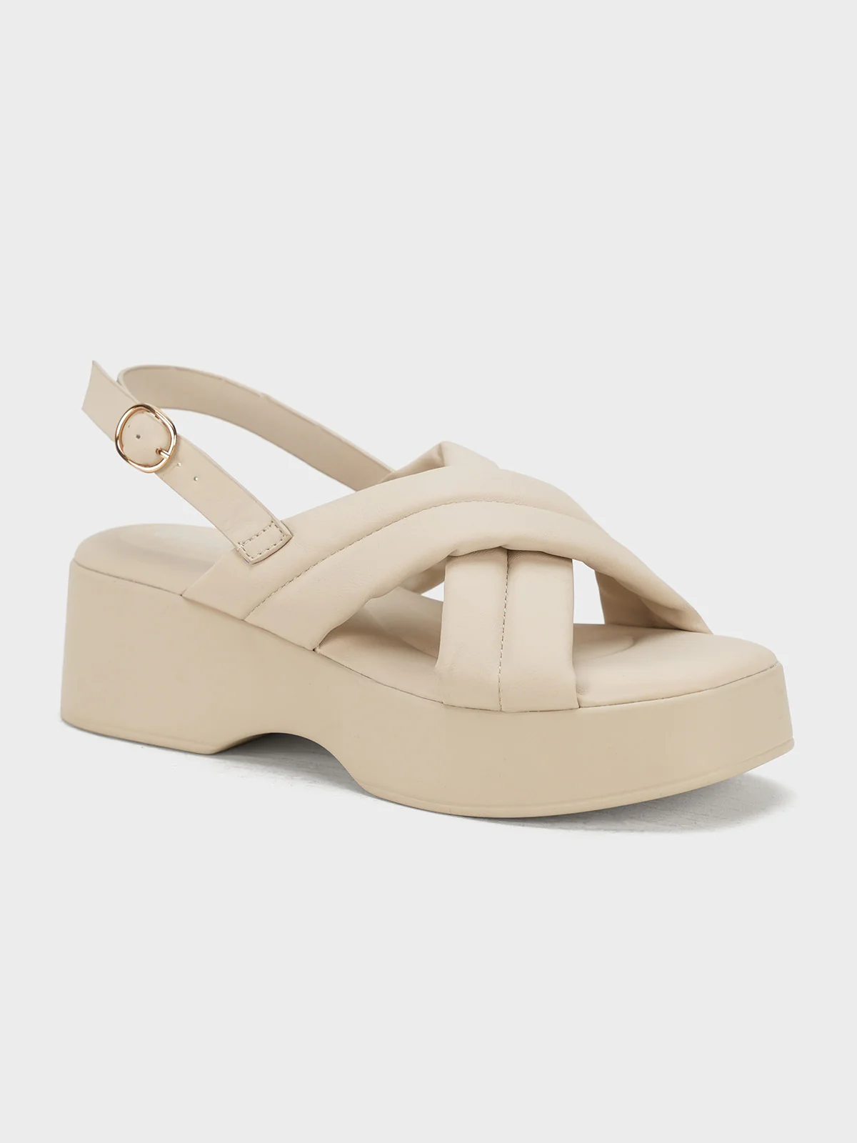Women "TALITA" Stylish Wedge Buckle Sandals