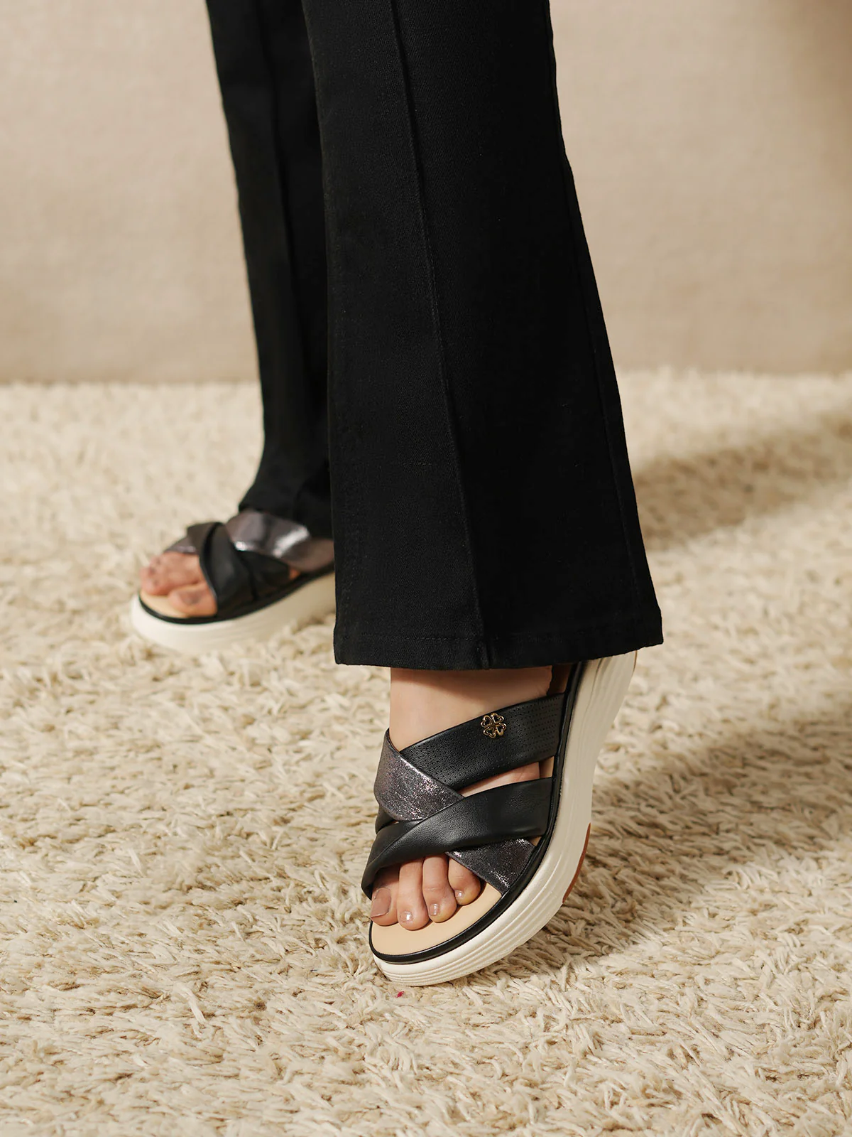 Women "TAYLOR" Cross Step Comfort Slippers - Image 11
