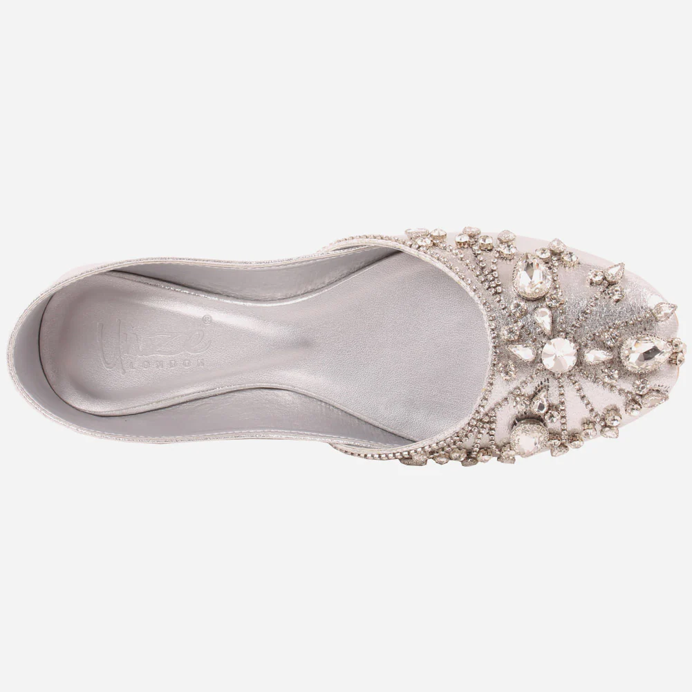 Women "TEENA" Gemstone Embellished Indian Khussa - Image 4