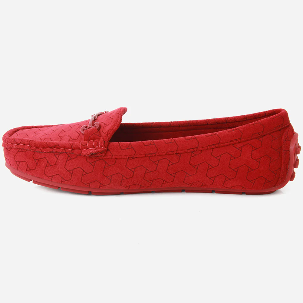 Women "TEMY" Faux Soft Suede Fur Lined Moccasins - Image 3