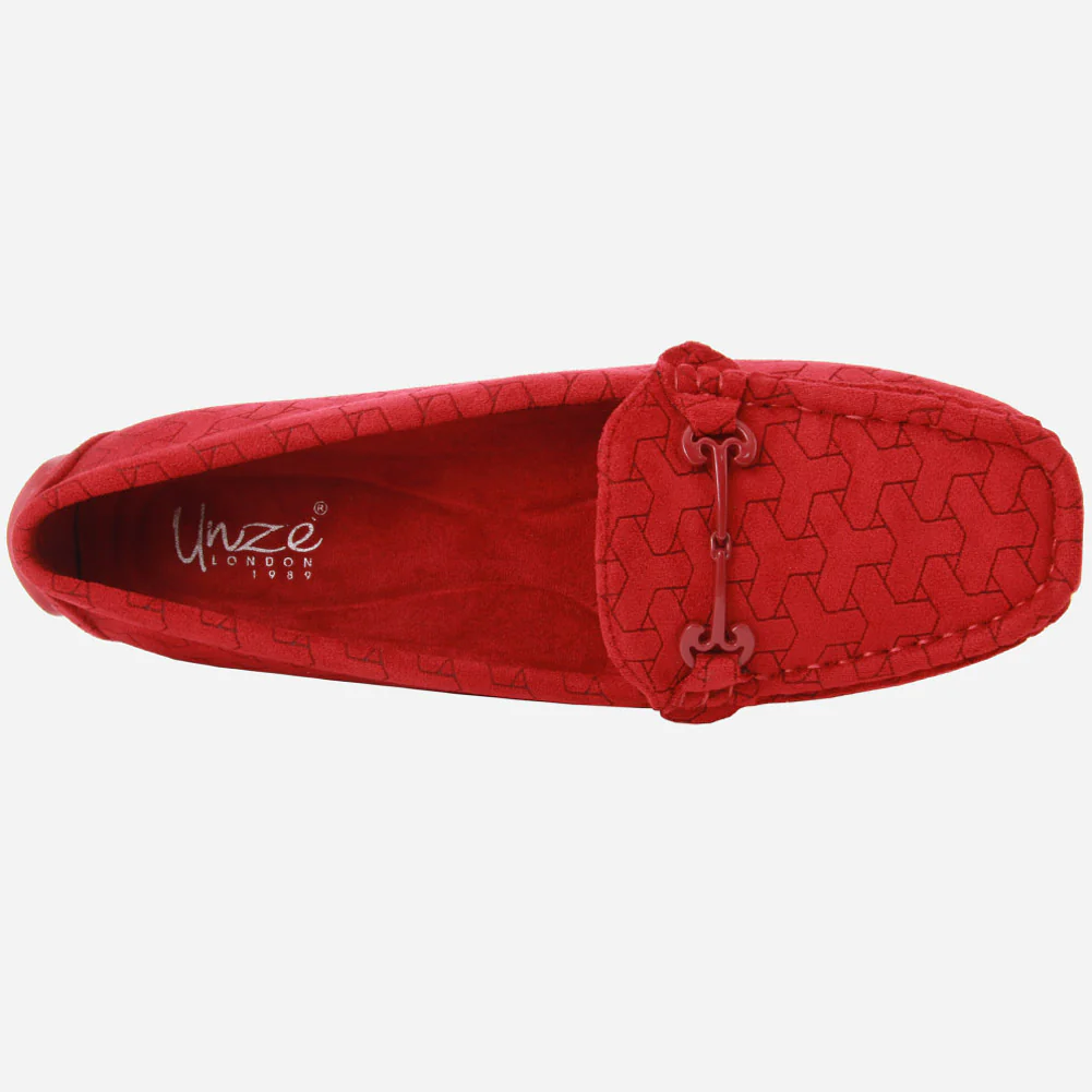 Women "TEMY" Faux Soft Suede Fur Lined Moccasins - Image 4