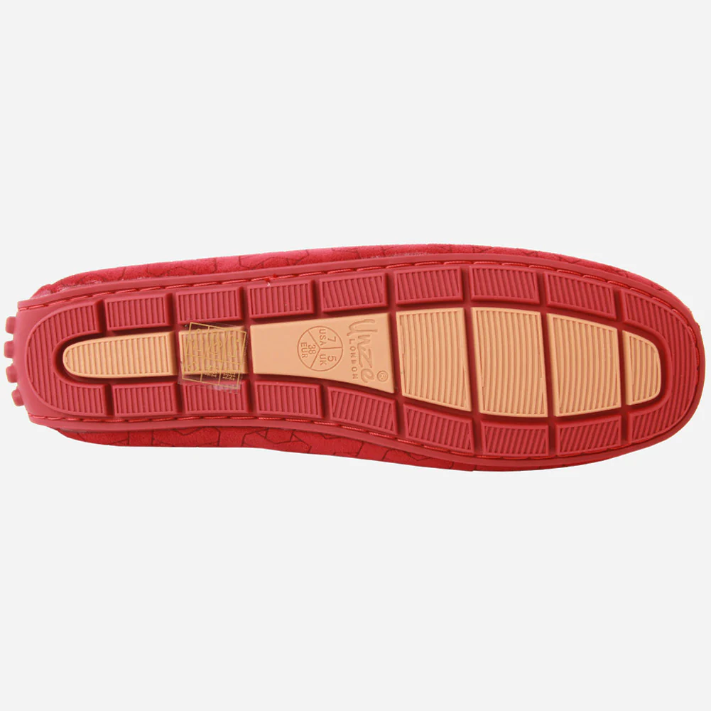 Women "TEMY" Faux Soft Suede Fur Lined Moccasins - Image 5