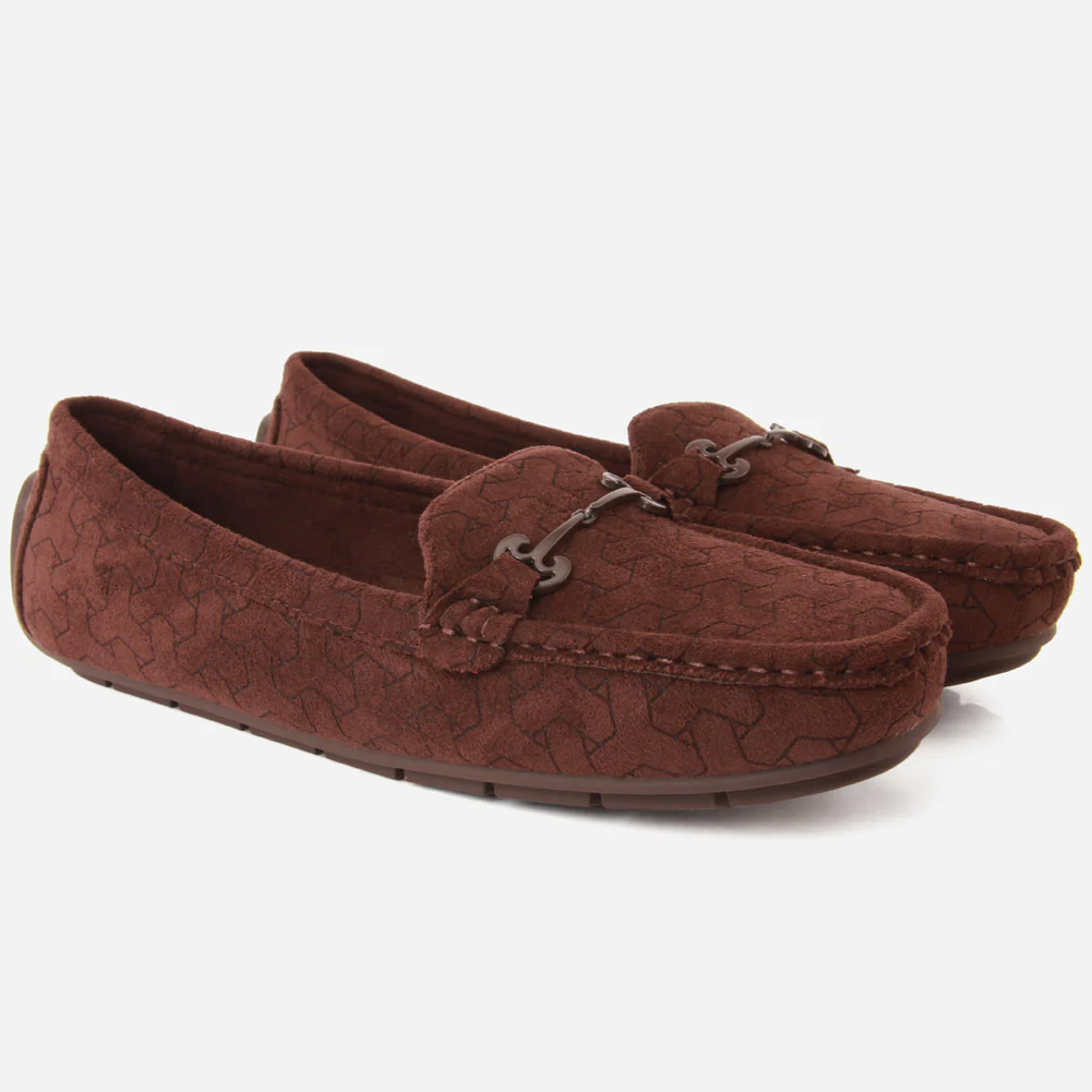 Women "TEMY" Faux Soft Suede Fur Lined Moccasins - Image 2