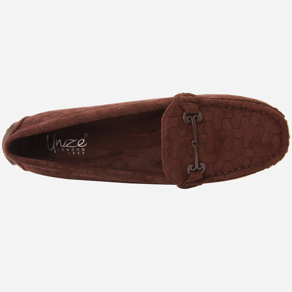 Women "TEMY" Faux Soft Suede Fur Lined Moccasins - Image 4