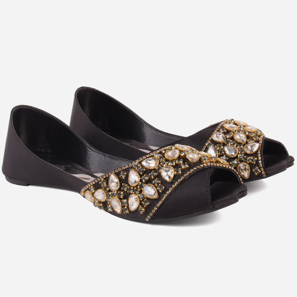 Women "THEA" Sparkle Indian Slip On Khussa - Image 2