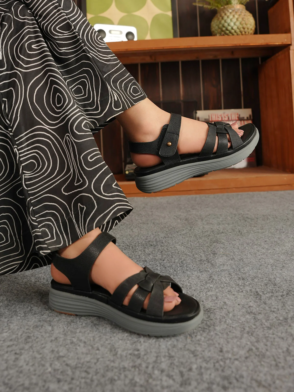 Women "THOTH" Ankle Band Comfort Sandals - Image 10