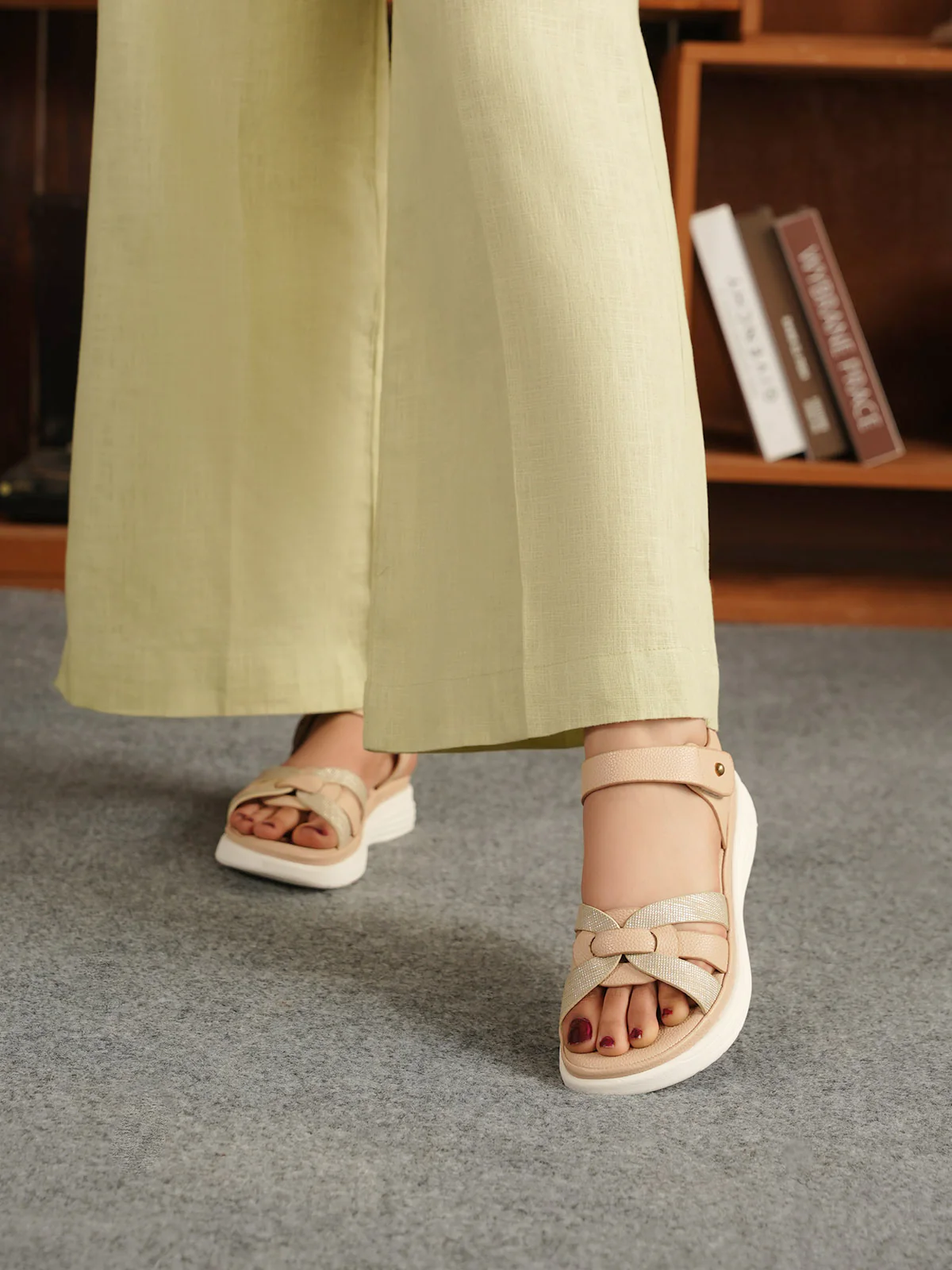 Women "THOTH" Ankle Band Comfort Sandals - Image 10