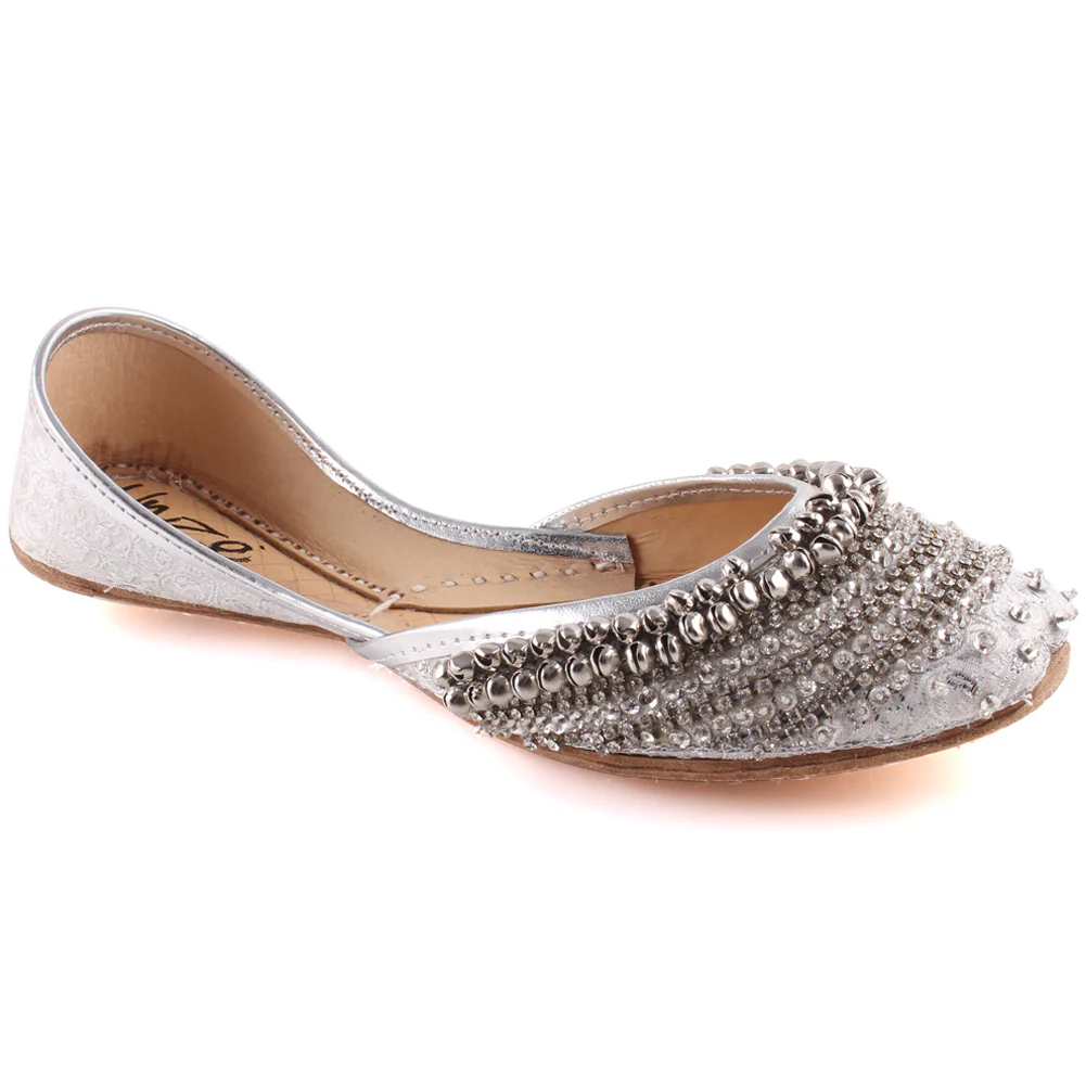 Women Traditional  “MAREN” Embellished Bells Sequins Khussa