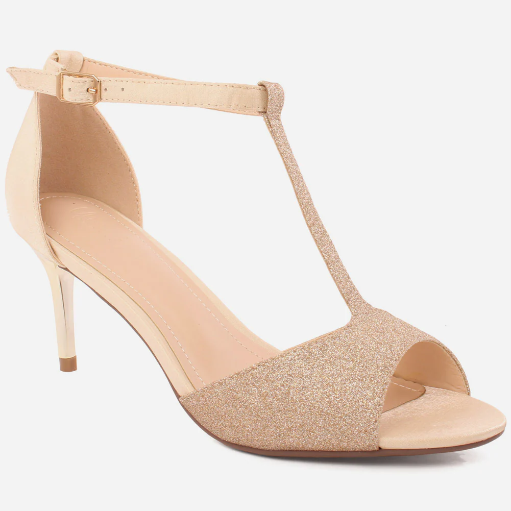 Women "Trine" Glossy Buckle Fastening Sandals