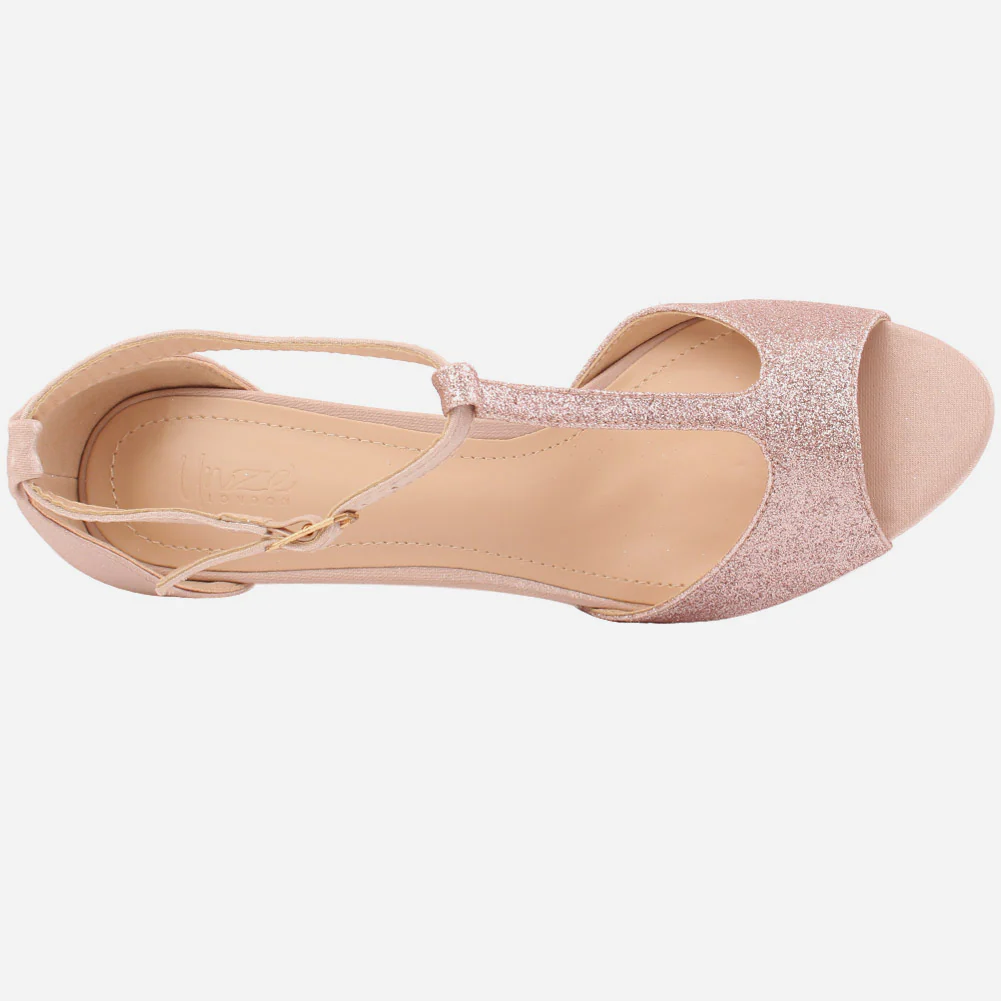 Women "Trine" Glossy Buckle Fastening Sandals - Image 4