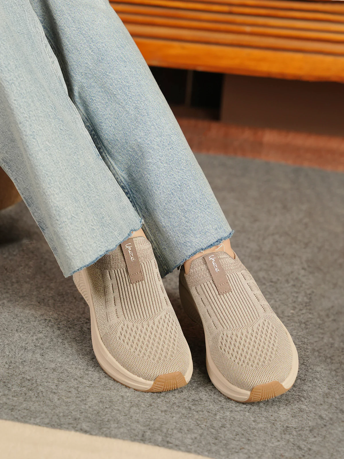 Women "UBAYD" Comfort Slip On Trainers